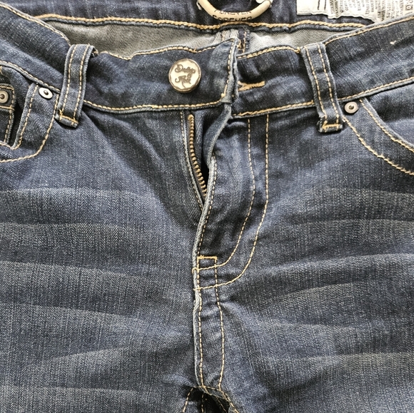 Indigo Rein Distressed Blue Jeans Cropped Size 11 - Picture 4 of 14